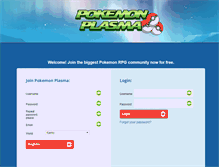 Tablet Screenshot of pokemonplasma.com